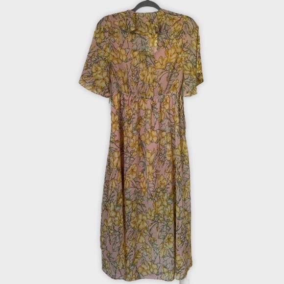 Loveriche Floral Dress Women's Size Small Ruffle - Picture 2 of 6